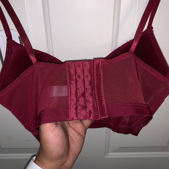 NWT Daisy Fuentes Burgundy Bra - Picture 3 of 4